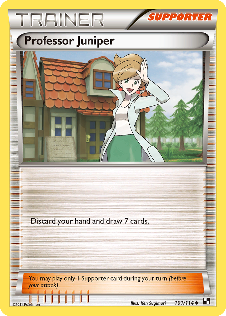 Professor Juniper (101/114) [Black & White: Base Set] | Eastridge Sports Cards & Games