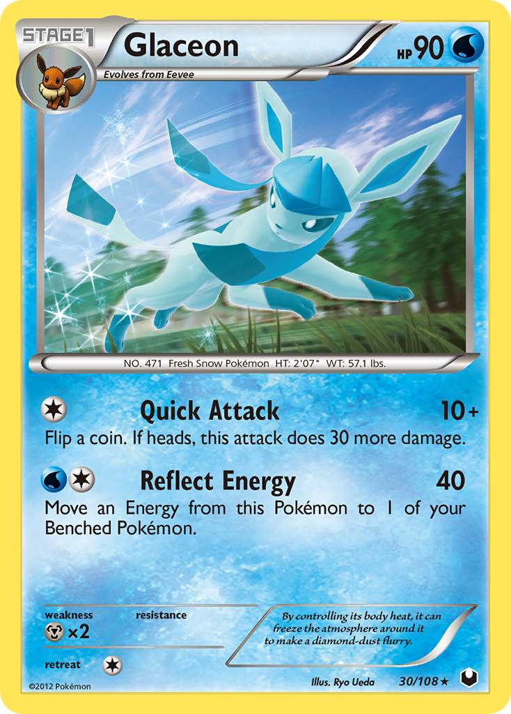 Glaceon (30/108) [Black & White: Dark Explorers] | Eastridge Sports Cards & Games