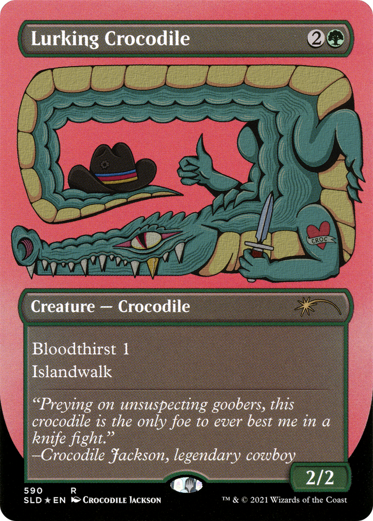Lurking Crocodile (Foil Etched) [Secret Lair Drop Promos] | Eastridge Sports Cards & Games