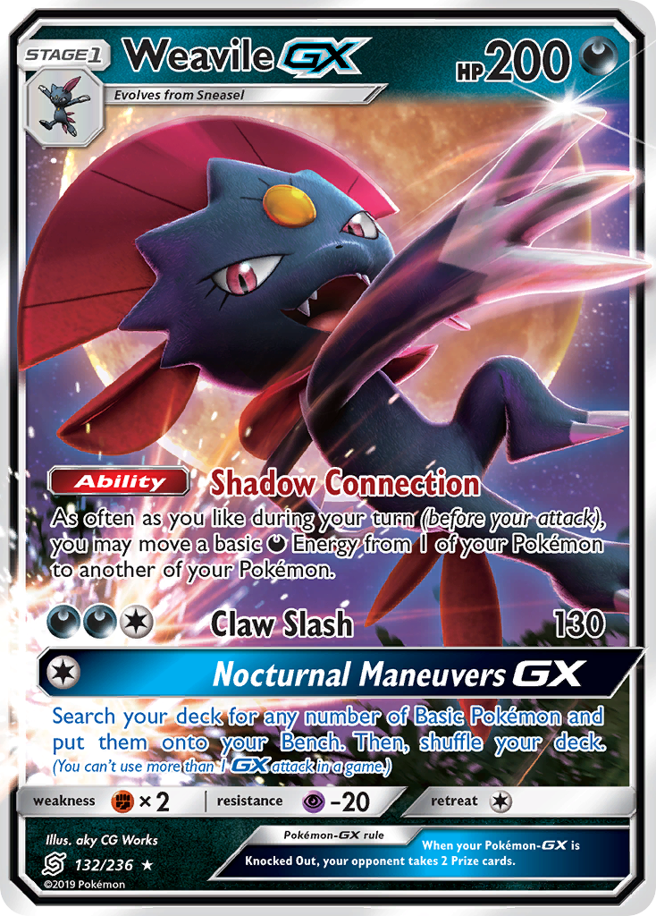 Weavile GX (132/236) [Sun & Moon: Unified Minds] | Eastridge Sports Cards & Games
