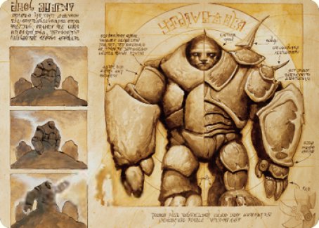 Precursor Golem Art Card [The Brothers' War Art Series] | Eastridge Sports Cards & Games