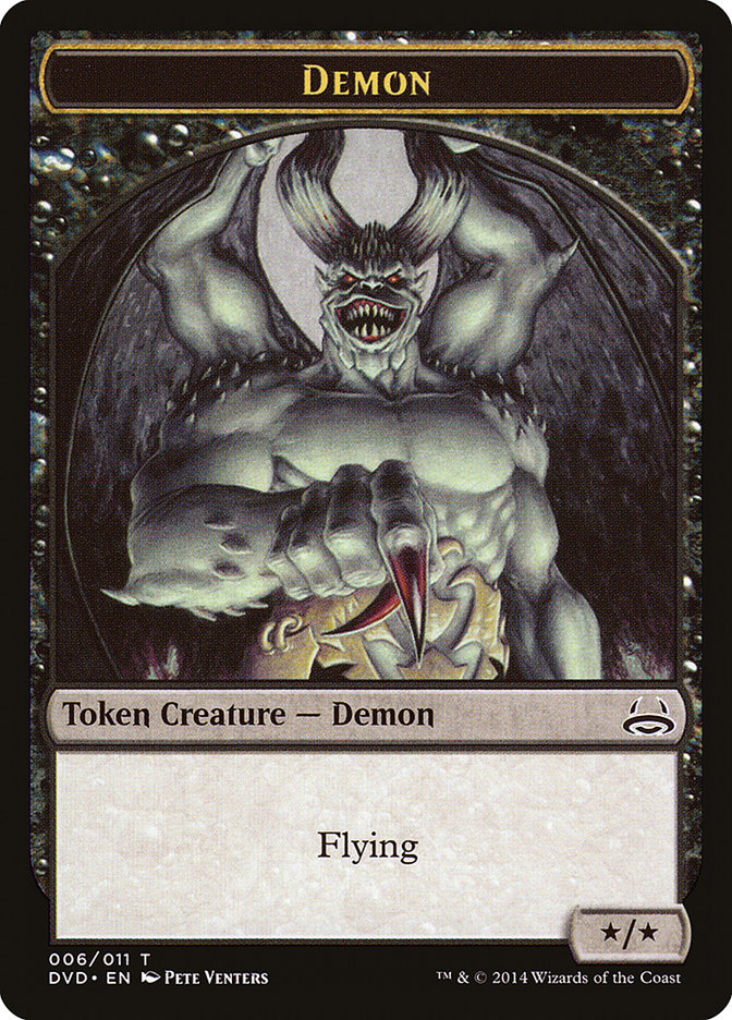 Demon Token (Divine vs. Demonic) [Duel Decks Anthology Tokens] | Eastridge Sports Cards & Games