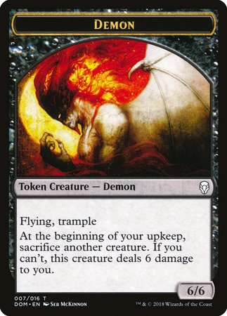 Demon Token [Dominaria Tokens] | Eastridge Sports Cards & Games