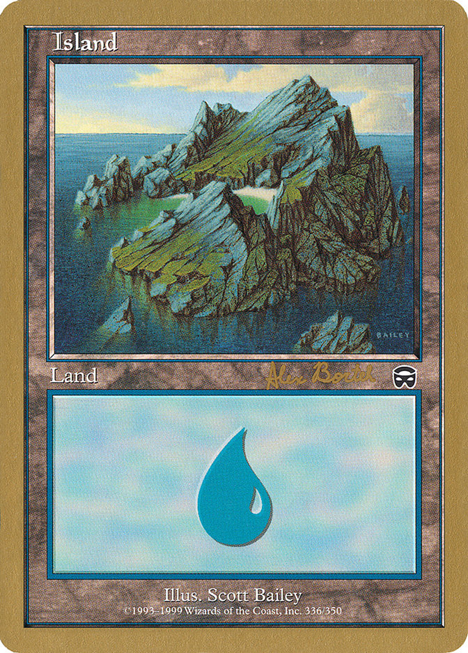 Island (ab336) (Alex Borteh) [World Championship Decks 2001] | Eastridge Sports Cards & Games