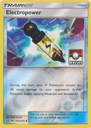 Electropower (172a/214) (League Promo) [Sun & Moon: Lost Thunder] | Eastridge Sports Cards & Games