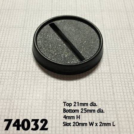 Reaper Bones: Base Boss - 25mm Slotted Round Bases (20 pack) | Eastridge Sports Cards & Games