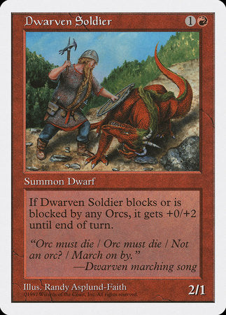 Dwarven Soldier [Fifth Edition] | Eastridge Sports Cards & Games