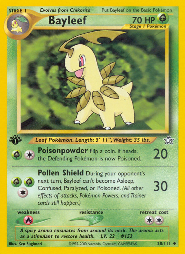 Bayleef (28/111) [Neo Genesis 1st Edition] | Eastridge Sports Cards & Games