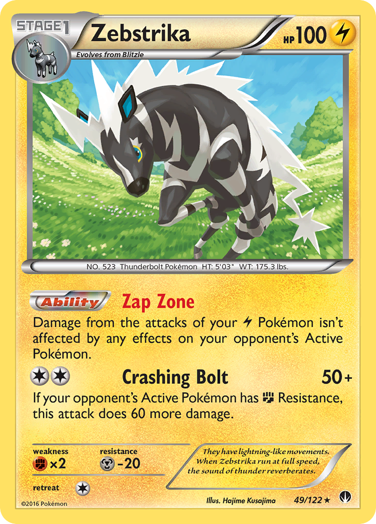Zebstrika (49/122) [XY: BREAKpoint] | Eastridge Sports Cards & Games