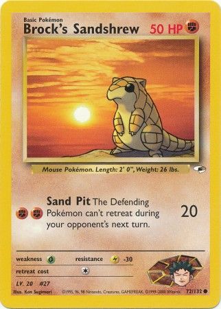 Brock's Sandshrew (72/132) [Gym Heroes Unlimited] | Eastridge Sports Cards & Games