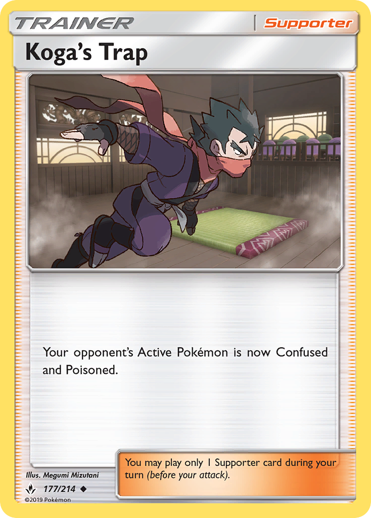 Koga's Trap (177/214) [Sun & Moon: Unbroken Bonds] | Eastridge Sports Cards & Games