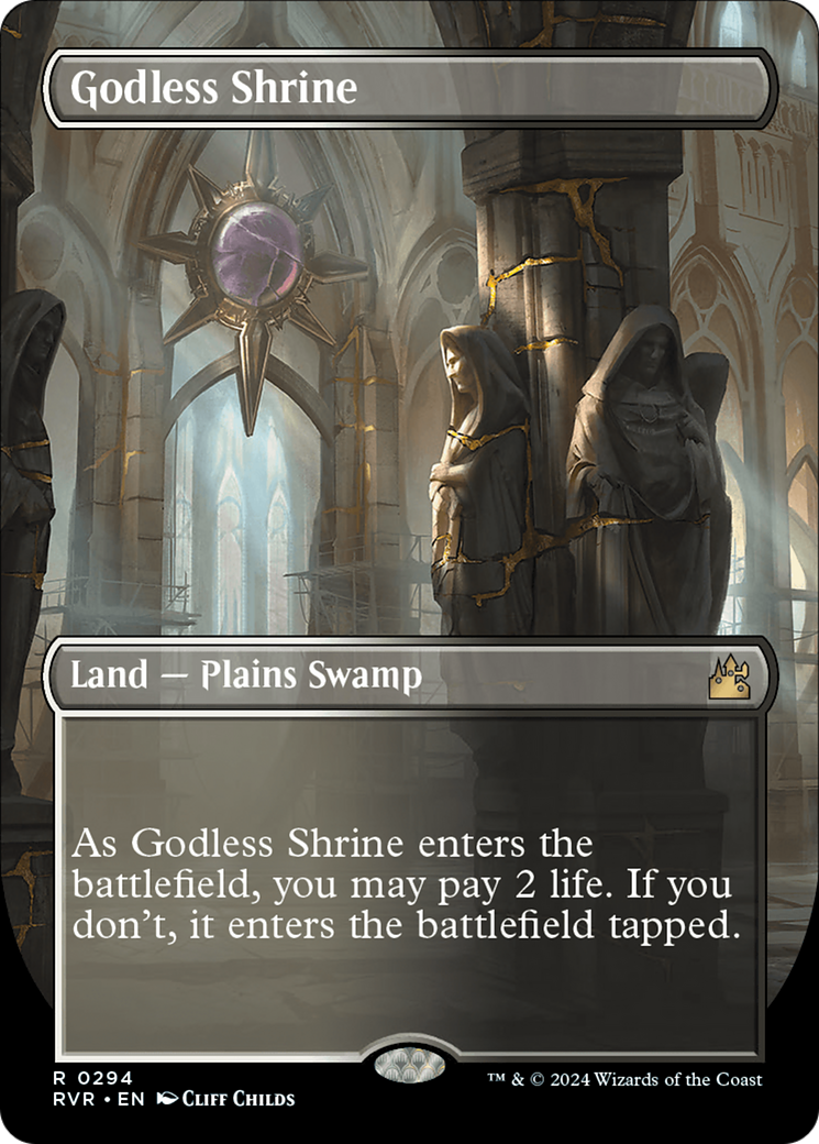 Godless Shrine (Borderless) [Ravnica Remastered] | Eastridge Sports Cards & Games