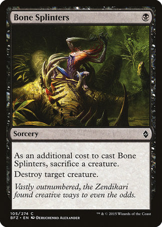 Bone Splinters [Battle for Zendikar] | Eastridge Sports Cards & Games