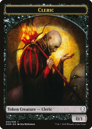 Cleric Token [Dominaria Tokens] | Eastridge Sports Cards & Games