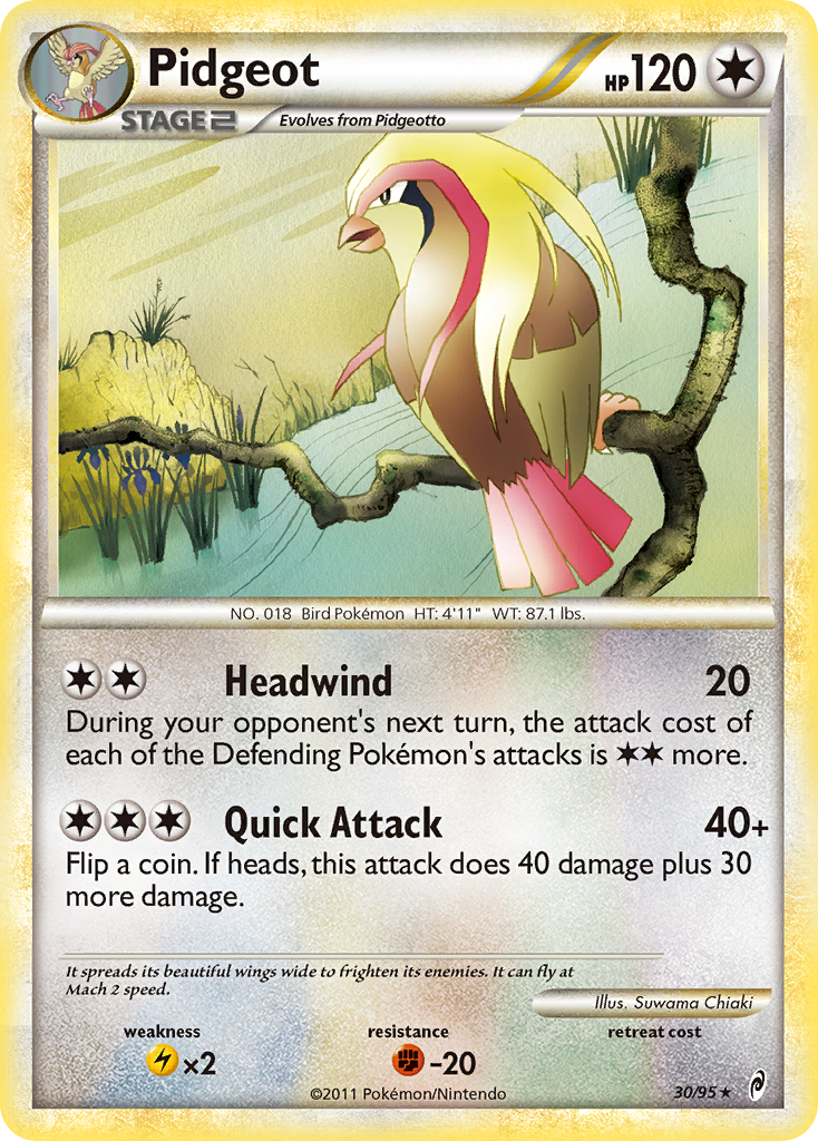Pidgeot (30/95) [HeartGold & SoulSilver: Call of Legends] | Eastridge Sports Cards & Games