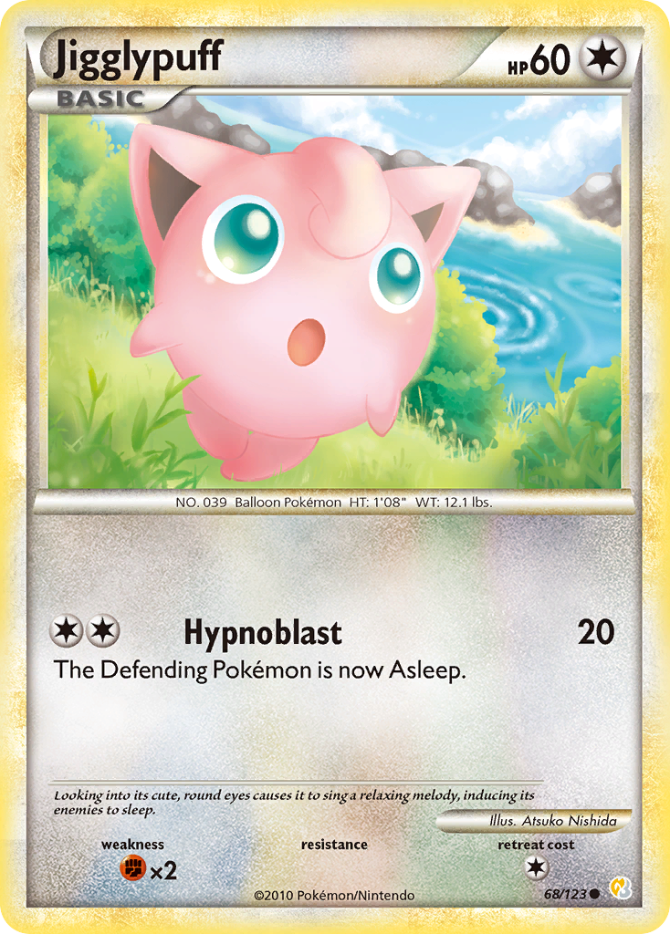 Jigglypuff (68/123) [HeartGold & SoulSilver: Base Set] | Eastridge Sports Cards & Games