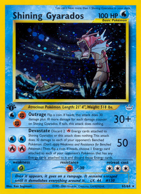 Shining Gyarados (65/64) [Neo Revelation 1st Edition] | Eastridge Sports Cards & Games