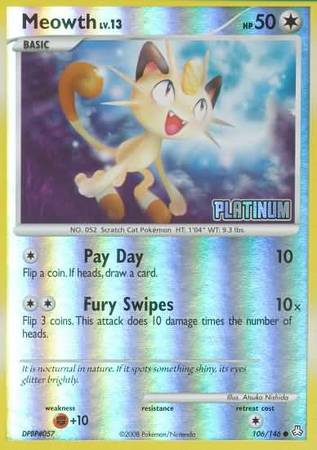Meowth (106/146) [Burger King Promos: 2009 Collection] | Eastridge Sports Cards & Games