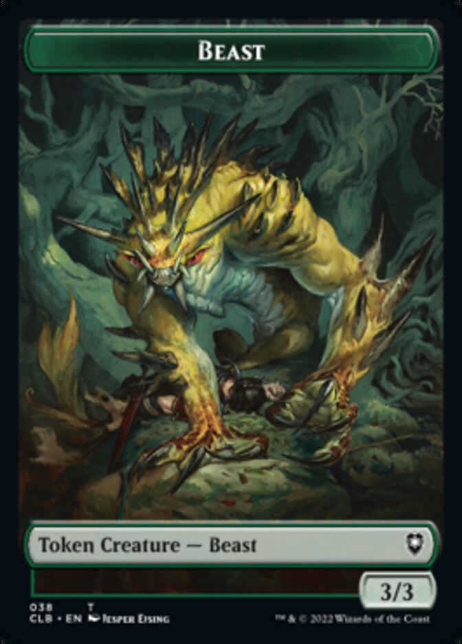 Satyr // Beast Double-sided Token [Commander Legends: Battle for Baldur's Gate Tokens] | Eastridge Sports Cards & Games