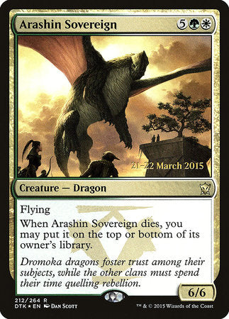 Arashin Sovereign [Dragons of Tarkir Promos] | Eastridge Sports Cards & Games