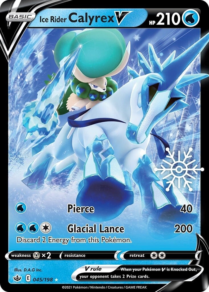 Ice Rider Calyrex V (045/198) (Holiday Calendar) [Sword & Shield: Chilling Reign] | Eastridge Sports Cards & Games