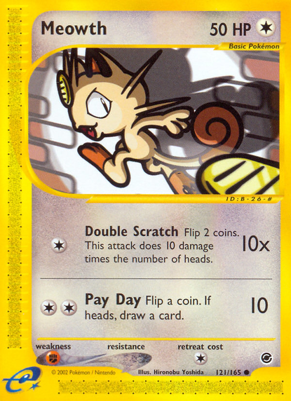 Meowth (121/165) [Expedition: Base Set] | Eastridge Sports Cards & Games