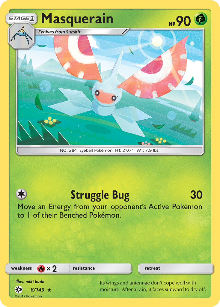 Masquerain (8/149) [Sun & Moon: Base Set] | Eastridge Sports Cards & Games