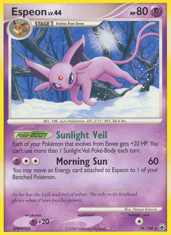 Espeon (18/100) [Diamond & Pearl: Majestic Dawn] | Eastridge Sports Cards & Games