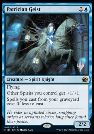 Patrician Geist (Promo Pack) [Innistrad: Midnight Hunt Promos] | Eastridge Sports Cards & Games