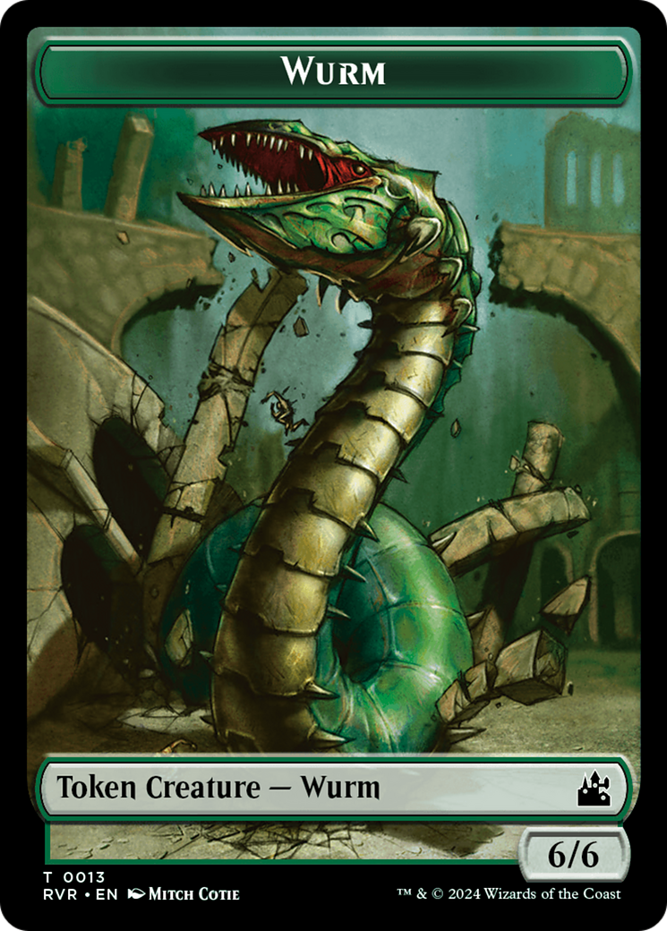 Wurm Token [Ravnica Remastered Tokens] | Eastridge Sports Cards & Games