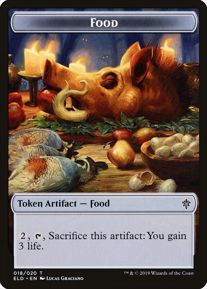 Food (018/020) [Throne of Eldraine Tokens] | Eastridge Sports Cards & Games