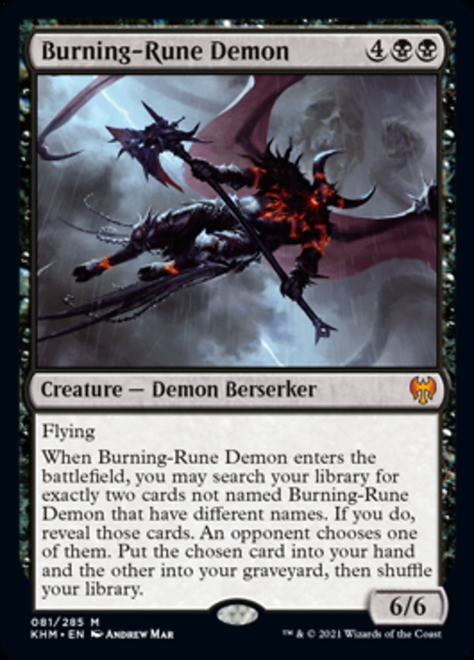 Burning-Rune Demon [Kaldheim] | Eastridge Sports Cards & Games