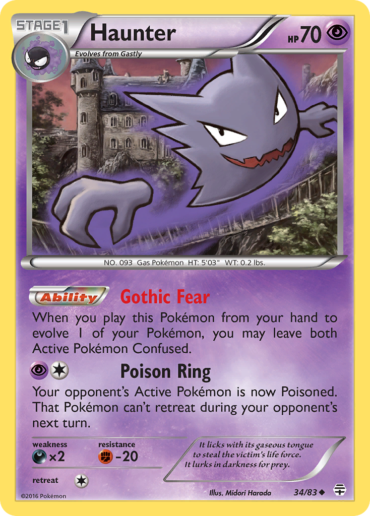 Haunter (34/83) [XY: Generations] | Eastridge Sports Cards & Games