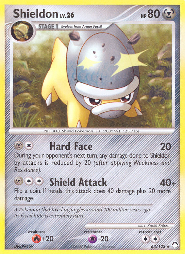 Shieldon (63/123) [Diamond & Pearl: Mysterious Treasures] | Eastridge Sports Cards & Games