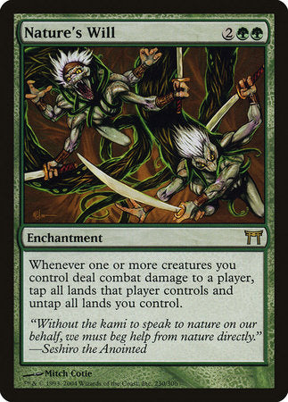 Nature's Will [Champions of Kamigawa] | Eastridge Sports Cards & Games