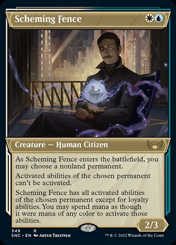 Scheming Fence (Showcase Art Deco) [Streets of New Capenna] | Eastridge Sports Cards & Games