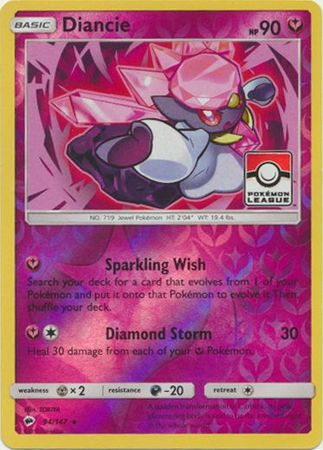 Diancie (94/147) (League Promo) [Sun & Moon: Burning Shadows] | Eastridge Sports Cards & Games