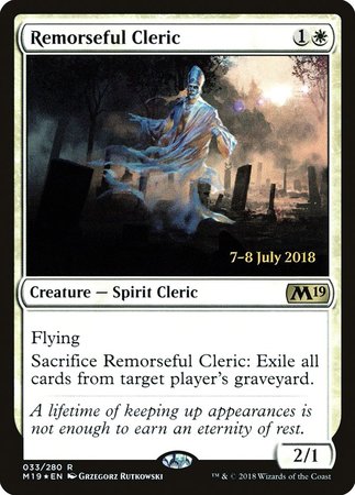 Remorseful Cleric [Core Set 2019 Promos] | Eastridge Sports Cards & Games