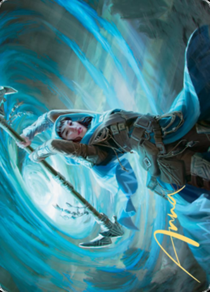 Sea Gate Stormcaller Art Card (Gold-Stamped Signature) [Zendikar Rising Art Series] | Eastridge Sports Cards & Games