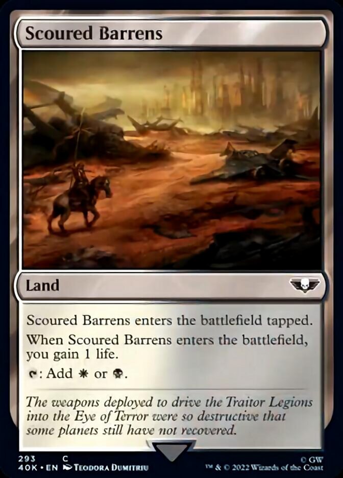 Scoured Barrens [Universes Beyond: Warhammer 40,000] | Eastridge Sports Cards & Games
