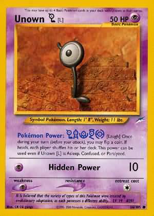 Unown [L] (86/105) [Neo Destiny Unlimited] | Eastridge Sports Cards & Games