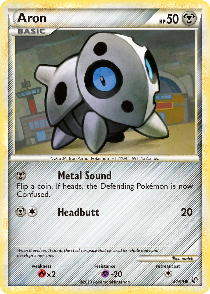 Aron (42/90) [HeartGold & SoulSilver: Undaunted] | Eastridge Sports Cards & Games