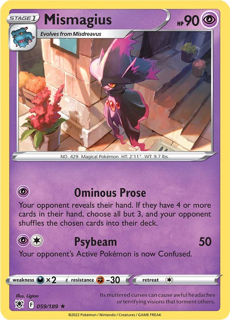 Mismagius (059/189) [Sword & Shield: Astral Radiance] | Eastridge Sports Cards & Games