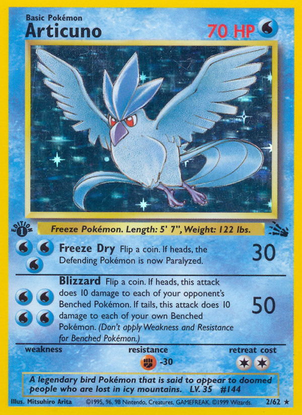 Articuno (2/62) [Fossil 1st Edition] | Eastridge Sports Cards & Games