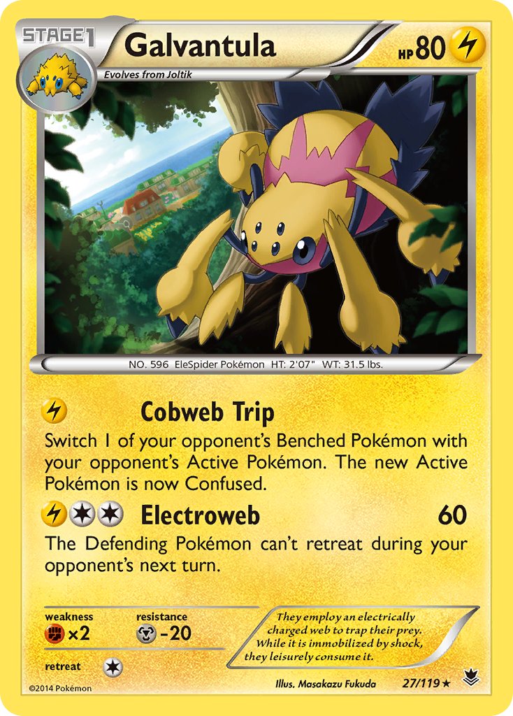 Galvantula(27/119) (Theme Deck Exclusive) [XY: Phantom Forces] | Eastridge Sports Cards & Games