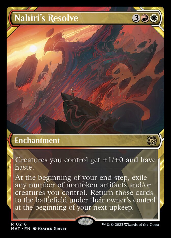 Nahiri's Resolve (Showcase Halo Foil) [March of the Machine: The Aftermath] | Eastridge Sports Cards & Games