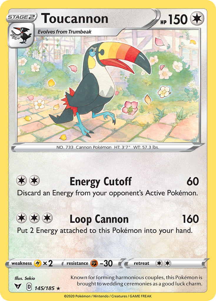 Toucannon (145/185) [Sword & Shield: Vivid Voltage] | Eastridge Sports Cards & Games