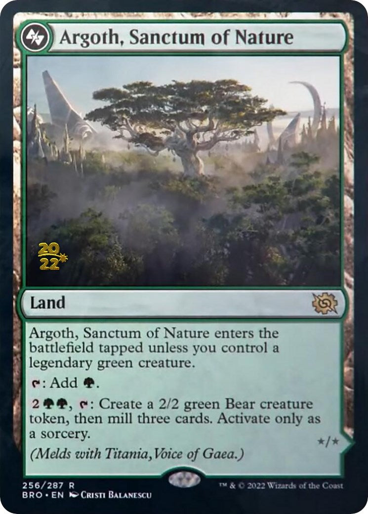 Argoth, Sanctum of Nature [The Brothers' War: Prerelease Promos] | Eastridge Sports Cards & Games