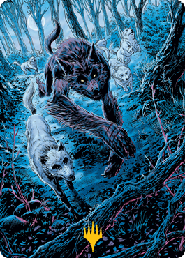 Untamed Pup Art Card (Gold-Stamped Signature) [Innistrad: Midnight Hunt Art Series] | Eastridge Sports Cards & Games