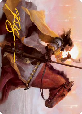 Sunrise Cavalier Art Card (Gold-Stamped Signature) [Innistrad: Midnight Hunt Art Series] | Eastridge Sports Cards & Games